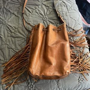 Patricia Nash Fringe Leather Crossbody bag